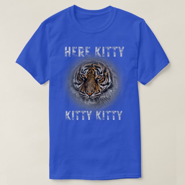 T-shirt Tiger Safari Zoo Faune Animal Ici Kitty Big Ca (Design devant)