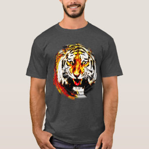 T-shirt Tiger Tiger Head Moderne Modèle élégant