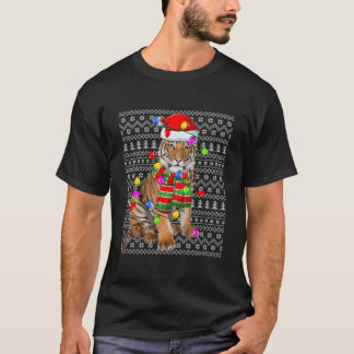 T-shirt Tiger Ugly Lighting Santa Tiger