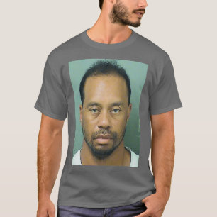 T-SHIRT TIGER WOODS MUGSHOT