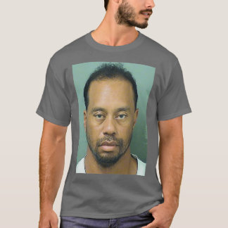 T-SHIRT TIGER WOODS MUGSHOT