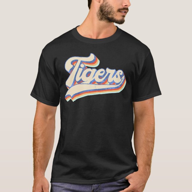 T-shirt Tigers École Nom sportif Garçons (Devant)