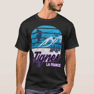 T-shirt Tignes France Alpes Ski Resort Snowboard