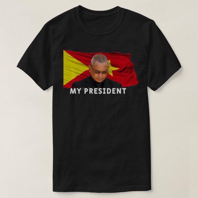 T-shirt Tigray mon président Debretsion I love Tigray cade (Design devant)