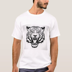 T-shirt Tigre à grillage en fer - Tr gras