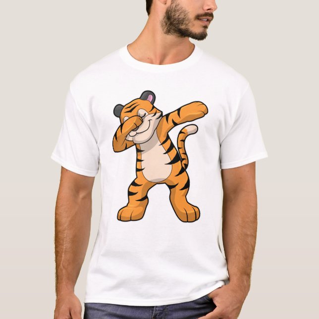 T-shirt Tigre à Hip hop Dance Dab (Devant)