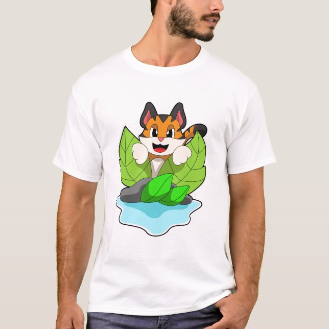 T-shirt Tigre à la chasse (Devant)