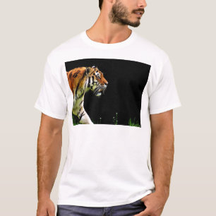 T-shirt Tigre approchant - Oeuvres d'art d'animaux sauvage