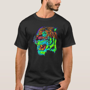 T-shirt Tigre arc-en-ciel