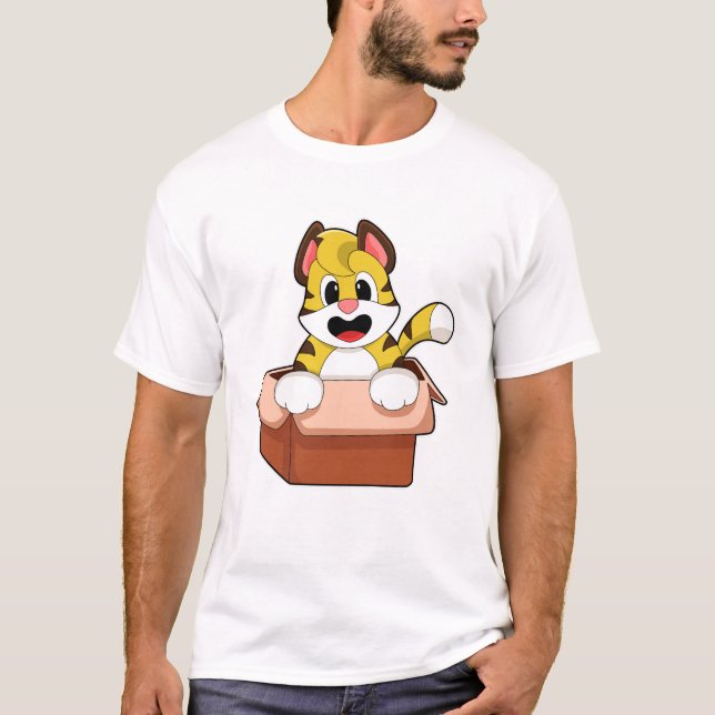 T-shirt Tigre avec boîte (Devant)