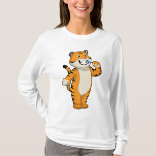 T-shirt Tigre avec brosse à dents