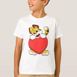 T-shirt Tigre avec coeur