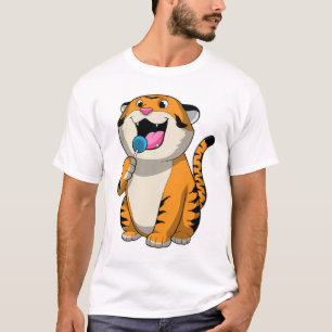 T-shirt Tigre avec Lollipop