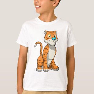 T-shirt Tigre avec papillon