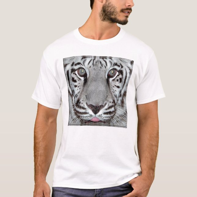 T-shirt Tigre blanc (Devant)