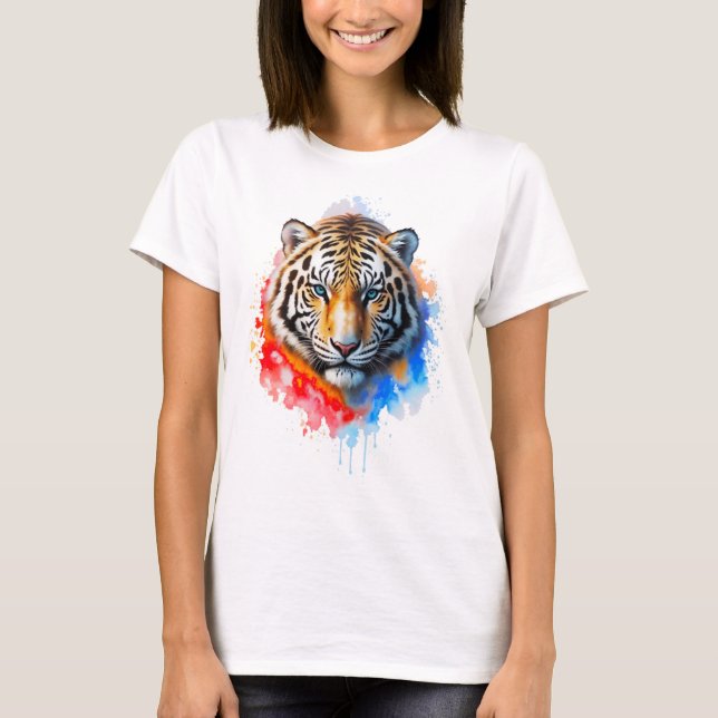 T-shirt Tigre blanc (Devant)