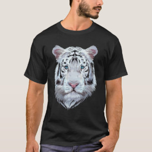 T-shirt Tigre Blanc Gros Chat