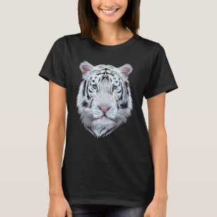 T-shirt Tigre Blanc Gros Chat
