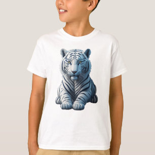 T-shirt Tigre blanc mignon