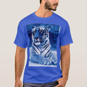 T-shirt Tigre bleu
