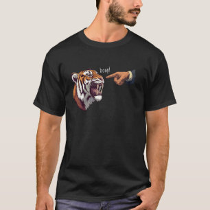 T-shirt Tigre Boop le nez drôle de chat sauvage Mème Homme