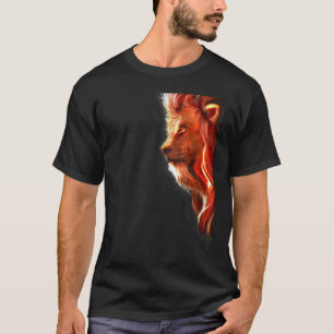T-shirt Tigre Chat Ombres Refléter Fort Gras Deep Dime