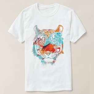 T-shirt Tigre coloré