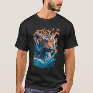 T-shirt Tigre dans l'eau - Un cadeau parfait pour les amou