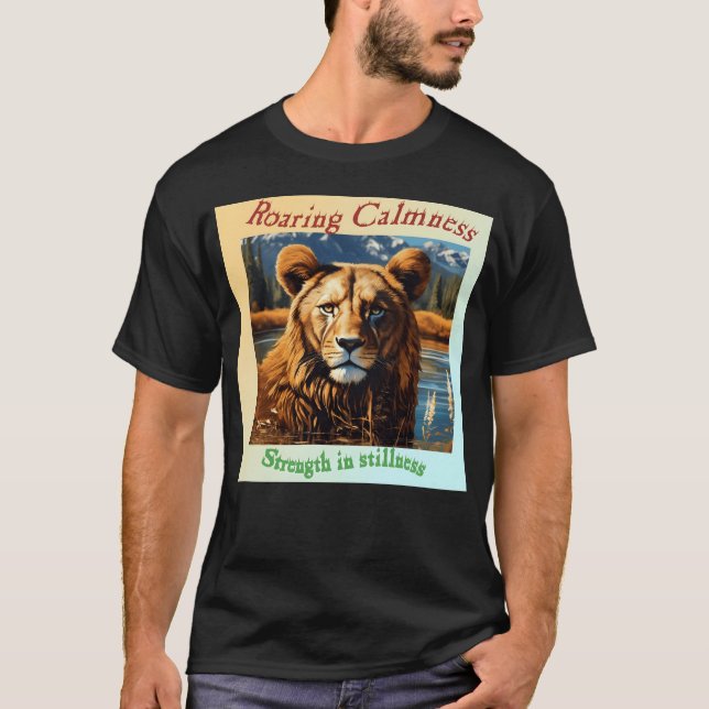T-shirt tigre dans un garçon d'humeur cool (Devant)