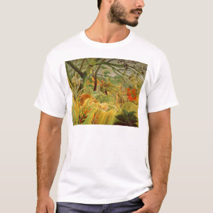 T-shirt Tigre dans une tempête tropicale 1891