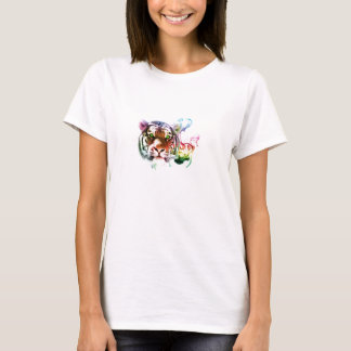 T-shirt Tigre d'arc-en-ciel