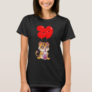 T-shirt Tigre de Bubble Tea 20e Anniversaire Ballon pour