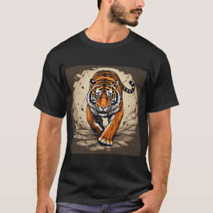 T-shirt Tigre de charge puissant