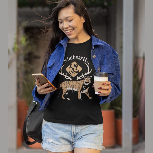 T-shirt Tigre de coeur sauvage (Créateur téléchargé)