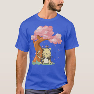 T-shirt Tigre de Cute kawaii et fleur de cerisier de Sakur