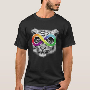 T-shirt Tigre de sensibilisation sur l'autisme avec glasse