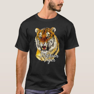 T-shirt Tigre de Sibérie  Tigre féroce Rugissement Proprié