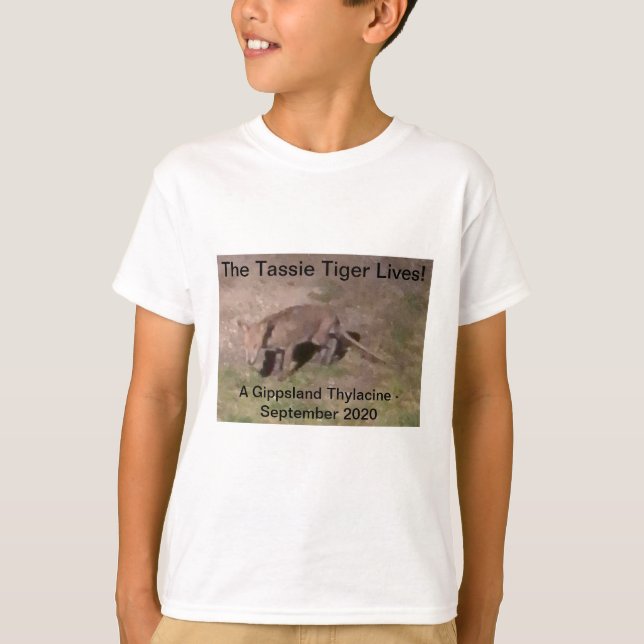 T-shirt Tigre de Tasmanie de Thylacine (Devant)
