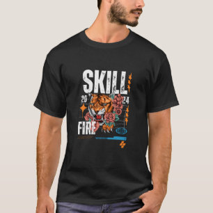 T-shirt Tigre de tir de compétences   Gras Urban S
