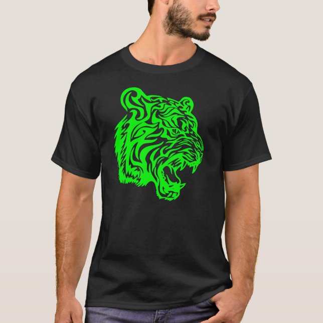 T-shirt Tigre de Tribel, inadapté de chaux (Devant)