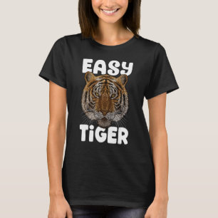 T-shirt Tigre Facile Gros Chat Animal Tendance Mème Drôle
