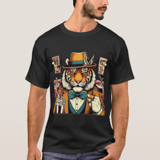 T-shirt Tigre Gentlemen : Le Maître du Milkshake