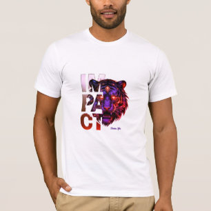 T-shirt Tigre Gold Purple 'IMPACT' - Esthétique Or Audacie