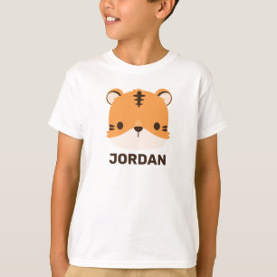 T-shirt Tigre mignon avec nom personnalisé