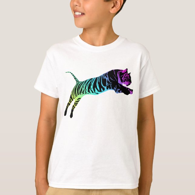 T-shirt Tigre multicolore (Devant)