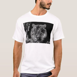 T-shirt Tigre noir et blanc