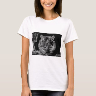T-shirt Tigre noir et blanc