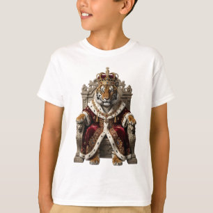 T-shirt Tigre royal monarque sur un trône doré