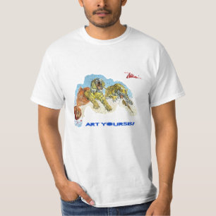 T-shirt Tigres de l'art vous-même - dans les rêves