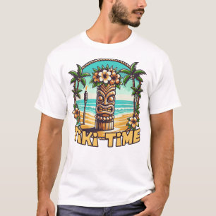 T-shirt Tiki Time - L'île tropicale s'échappe